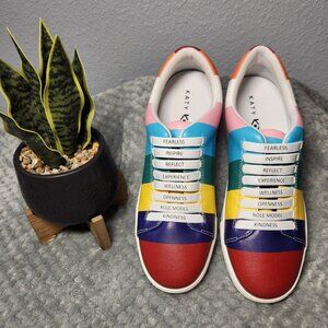 Like NEW! Katy Perry The Firework Sneaker Rainbow Color - Size 8 *PRICE IS FIRM*